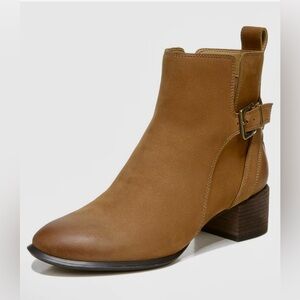 VIONIC SIENNA WATERPROOF ANKLE BOOT Women size 6 M Toffee NUBUCK leather upper